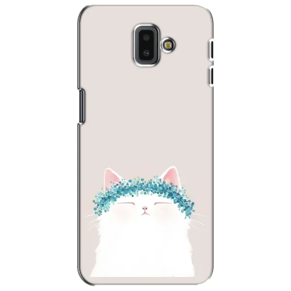 Чехол с рисунком «Белый котик» для Samsung Galaxy J6 Plus 2018 (J610) Чехол с рисунком «Белый котик» для Samsung Galaxy J6 Plus 2018 (J610)