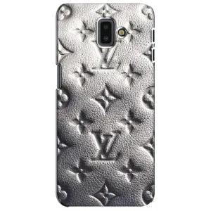 Текстурный Чехол Louis Vuitton для Самсунг J6 Плюс (2018) (Бежевый ЛВ)