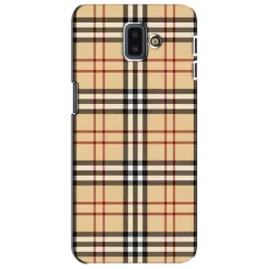 Чехол с Брендами одежды на Самсунг J6 Плюс (2018) (Burberry стиль)