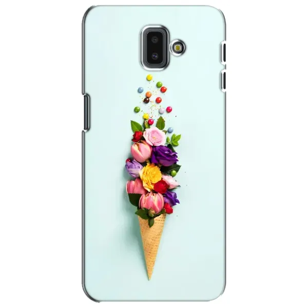 Чехол с рисунком «Цветок-мороженное» для Samsung Galaxy J6 Plus 2018 (J610) Чехол с рисунком «Цветок-мороженное» для Samsung Galaxy J6 Plus 2018 (J610)