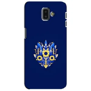 Чехол Укр Символика для Samsung Galaxy J6 Plus, J6 Plus, J610 (Цветущий Герб)