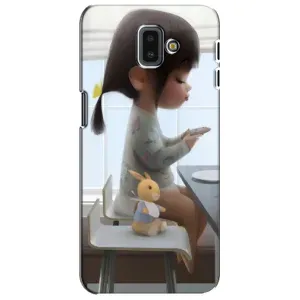 Дівчачий Чохол для Samsung Galaxy J6 Plus, J6 Plus, J610 (ДІвчина з іграшкою)