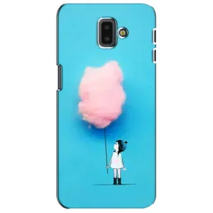Дівчачий Чохол для Samsung Galaxy J6 Plus, J6 Plus, J610 (Дівчинка з хмаринкою)