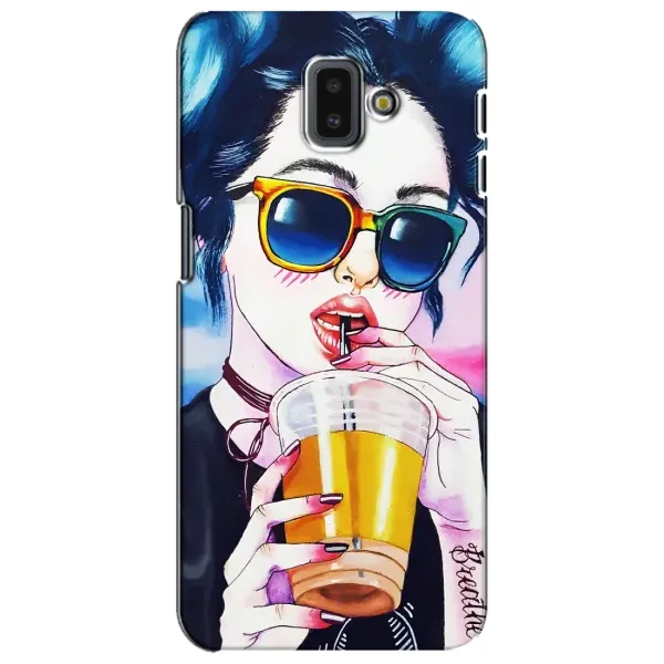 Чехол с рисунком «Девушка с коктейлем» для Samsung Galaxy J6 Plus 2018 (J610) Чехол с рисунком «Девушка с коктейлем» для Samsung Galaxy J6 Plus 2018 (J610)