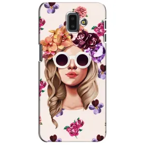 Чехол с картинкой Модные Девчонки Samsung Galaxy J6 Plus, J6 Plus, J610 (Девушка в очках)