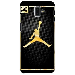 Силиконовый Чехол Nike Air Jordan на Самсунг J6 Плюс (2018) (Джордан 23)