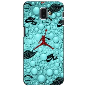 Силиконовый Чехол Nike Air Jordan на Самсунг J6 Плюс (2018) (Джордан Найк)