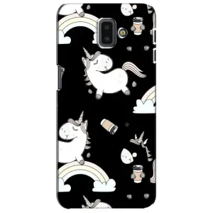 Чохол Unicorn на Samsung Galaxy J6 Plus, J6 Plus, J610 (Єдинорог з кавою)