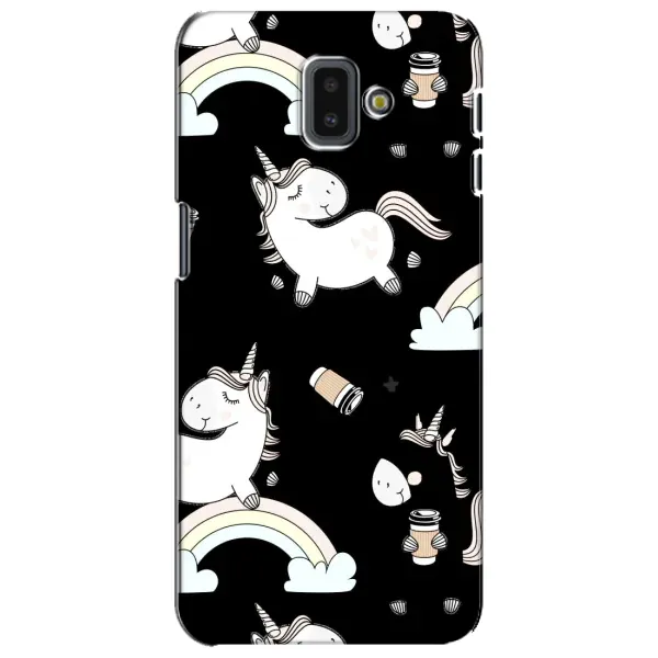 Чехол с рисунком «Единорог с кофе» для Samsung Galaxy J6 Plus 2018 (J610)