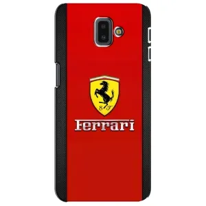 Силіконовий бампер з картинкою машини на Samsung Galaxy J6 Plus, J6 Plus, J610 (Ferrari Logo)