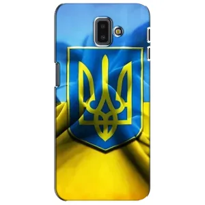 Чехол с картинкой (Патриотический ГЕРБ) на Samsung Galaxy J6 Plus, J6 Plus, J610 (Герб и Флаг Украины)