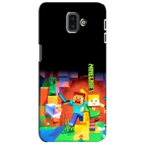 Чохли для Samsung Galaxy J6 Plus, J6 Plus, J610 (Персонажі МайнКрафт) (Герой Майнкрафт)