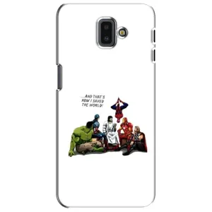 Чехлы для Samsung Galaxy J6 Plus, J6 Plus, J610 (Для Христиан) (Иисус супергерой)