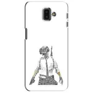 Силиконовый чехол с картинкой "Герой Pubg" на Samsung Galaxy J6 Plus, J6 Plus, J610 (Из букв)
