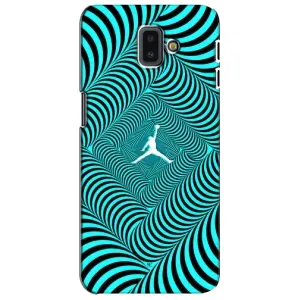 Силиконовый Чехол Nike Air Jordan на Самсунг J6 Плюс (2018) (Jordan)