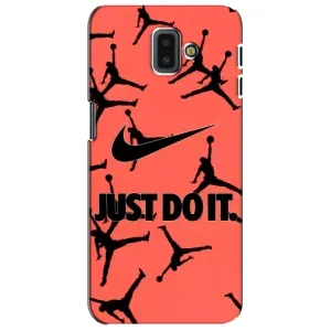 Силиконовый Чехол Nike Air Jordan на Самсунг J6 Плюс (2018) (Just Do It)