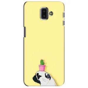 Бампер для Samsung Galaxy J6 Plus, J6 Plus, J610 з картинкою "Песики" (Кактус на голові)