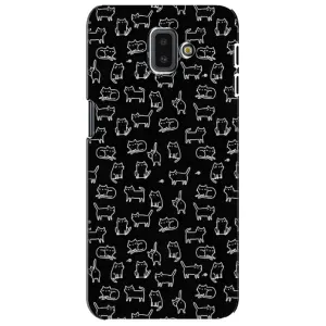 Чохол на тематику: Коти для Samsung Galaxy J6 Plus 2018 (J610) (Котики на чорному)