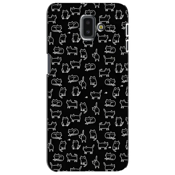 Чехол с рисунком «Котики на черном» для Samsung Galaxy J6 Plus 2018 (J610) Чехол с рисунком «Котики на черном» для Samsung Galaxy J6 Plus 2018 (J610)