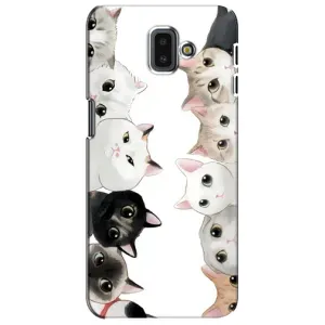 Силіконовий чохол з котиком для Samsung Galaxy J6 Plus, J6 Plus, J610 (Коти)