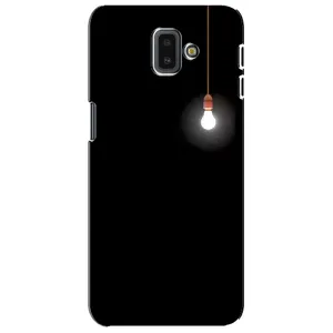 Чохол з картинками на чорному фоні для Samsung Galaxy J6 Plus, J6 Plus, J610 (Лампочка)