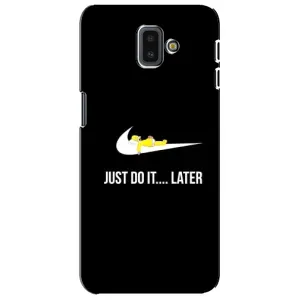 Силиконовый Чехол на Samsung Galaxy J6 Plus, J6 Plus, J610 с картинкой Nike (Later)