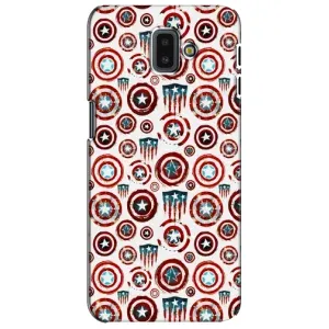 Чохол с Щітом Капітана Америки на Samsung Galaxy J6 Plus, J6 Plus, J610 (Марвел щити)