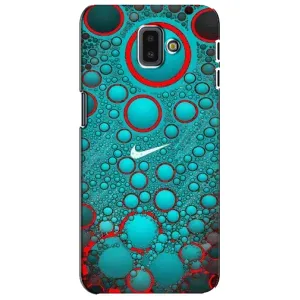 Силиконовый Чехол на Samsung Galaxy J6 Plus, J6 Plus, J610 с картинкой Nike (Найк зеленый)
