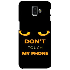 Чехол с Прикольным принтом на Samsung Galaxy J6 Plus, J6 Plus, J610 (Не трогай мой телефон)