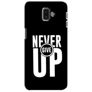 Силиконовый Чехол на Samsung Galaxy J6 Plus, J6 Plus, J610 с картинкой Nike (Never Give UP)