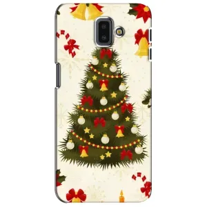 Чехол Новогодняя Елка на Samsung Galaxy J6 Plus, J6 Plus, J610 (Новогодний принт)