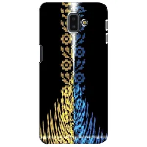 Силиконовый Чехол на Samsung Galaxy J6 Plus, J6 Plus, J610 (Патриотическая вышиванка)