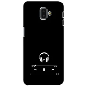 Чохол з картинками на чорному фоні для Samsung Galaxy J6 Plus, J6 Plus, J610 (Плеєр)