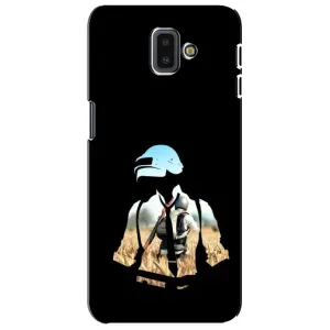 Силиконовый чехол с картинкой "Герой Pubg" на Samsung Galaxy J6 Plus, J6 Plus, J610 (Пубг мен)