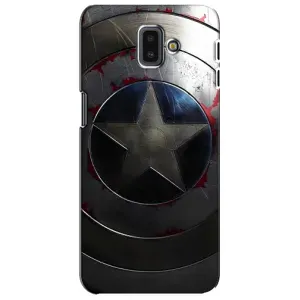 Чохол с Щітом Капітана Америки на Samsung Galaxy J6 Plus, J6 Plus, J610 (Ретро Щит Капітана)