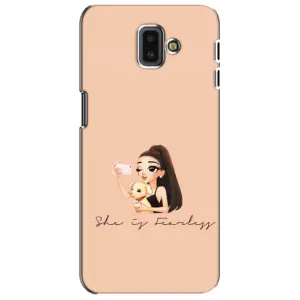 Силиконовый Чехол на Samsung Galaxy J6 Plus, J6 Plus, J610 с картинкой Стильных Девушек (С собакой)