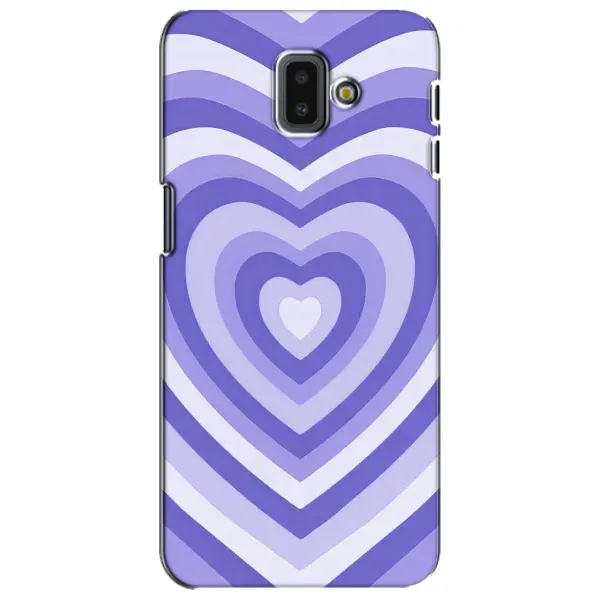 Чехол с рисунком «Сердце фиолет» для Samsung Galaxy J6 Plus 2018 (J610)