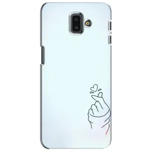 Чохол (Знак сердечка) для Samsung Galaxy J6 Plus, J6 Plus, J610 (Сердечко на блакитному)