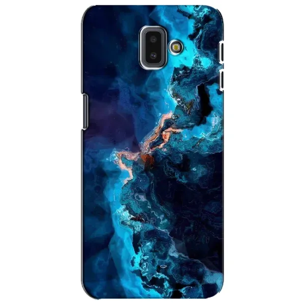 Чехол с рисунком «Синий мрамор» для Samsung Galaxy J6 Plus 2018 (J610)