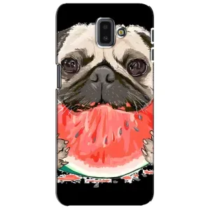Чохол (ТПУ) Милі песики для Samsung Galaxy J6 Plus, J6 Plus, J610 (Смішний Мопс)