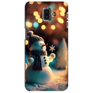 Чехлы на Новый Год Samsung Galaxy J6 Plus, J6 Plus, J610 (Снеговик праздничный)