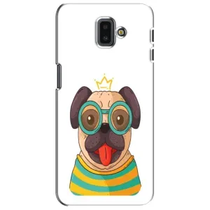 Бампер для Samsung Galaxy J6 Plus, J6 Plus, J610 з картинкою "Песики" (Собака Король)