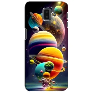 Чохол (ТПУ) з планетами на Samsung Galaxy J6 Plus, J6 Plus, J610 (Сонячна система)