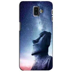 Силиконовые Чехлы (смешные стикеры) для Samsung Galaxy J6 Plus, J6 Plus, J610 (Статуя)