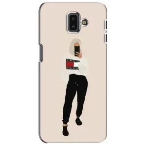 Силиконовый Чехол на Samsung Galaxy J6 Plus, J6 Plus, J610 с картинкой Стильных Девушек (Стильная)