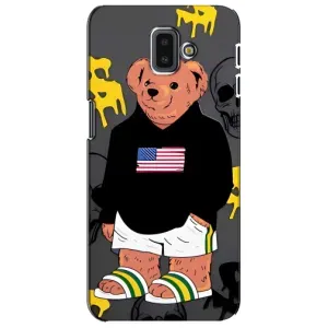 Чехлы Мишка Тедди для Самсунг J6 Плюс (2018) (Teddy USA)