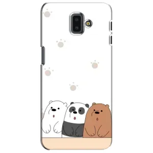 Чохли з зображенням різних тварин на Samsung Galaxy J6 Plus, J6 Plus, J610 (Здивовані ведмедики)