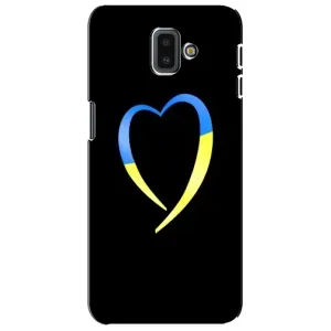 Силиконовый Чехол на Samsung Galaxy J6 Plus, J6 Plus, J610 (Я-Украина) (Украинское сердце)