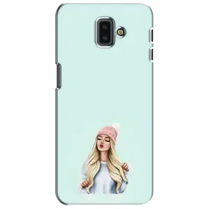 Силиконовый Чехол на Samsung Galaxy J6 Plus, J6 Plus, J610 с картинкой Стильных Девушек (В шапке)