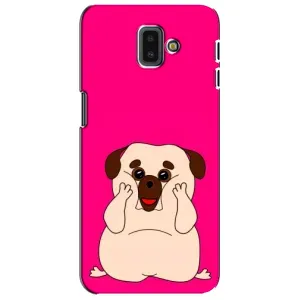 Чохол (ТПУ) Милі песики для Samsung Galaxy J6 Plus, J6 Plus, J610 (Веселий Мопсік)